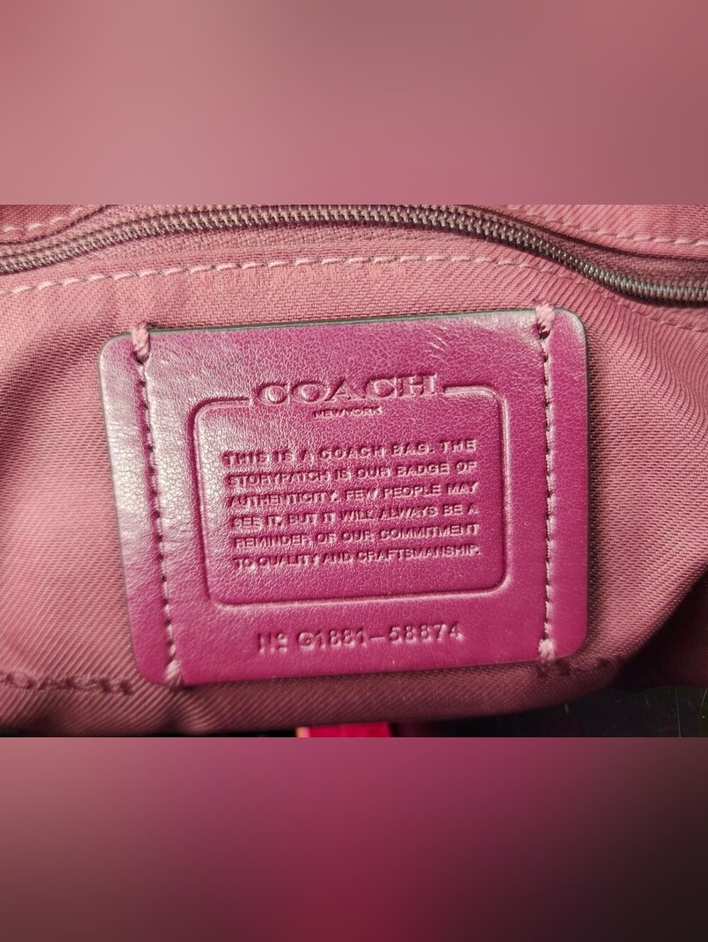 Authentic Coach Prairie Satchel Style No.58874 - Picture 15 of 16